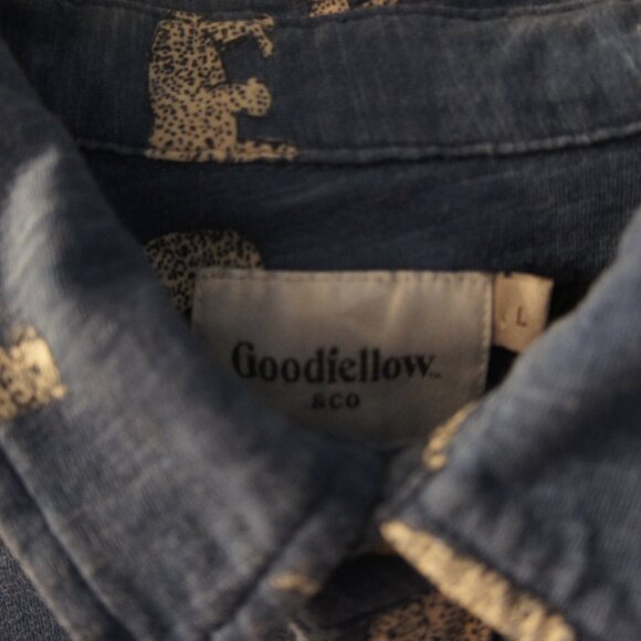 NEW! NEW! GOODFELLOWS  & CO KNIT BUTTON UP MENS SHIRT L - Picture 3 of 5